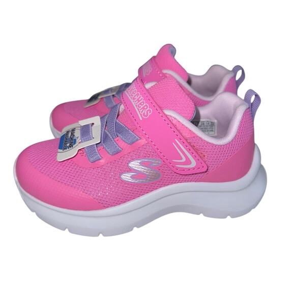 Skechers Skech Fast Playful Wishin Pink Multicolor Toddler Girls Size 8 - Picture 4 of 12